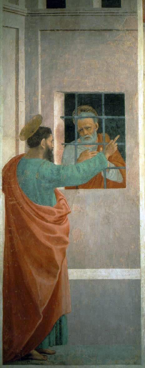 Filippino Lippi St Paul Visits St Peter in Prison - Canvas Print