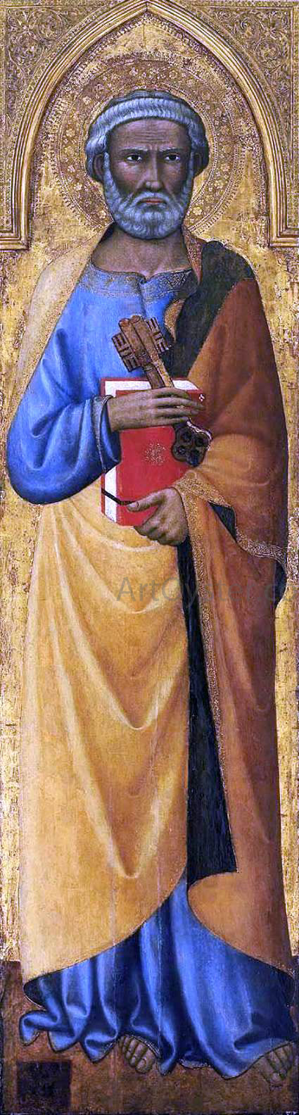 Andrea di Vanni D'Andrea St Peter - Canvas Print