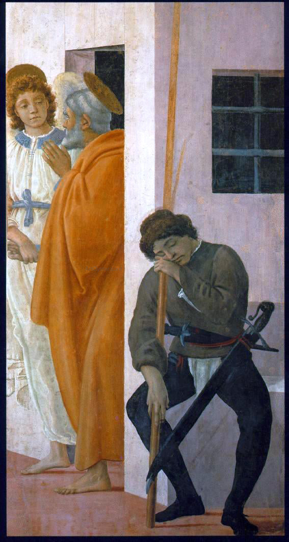 Filippino Lippi St Peter Freed from Prison - Canvas Print