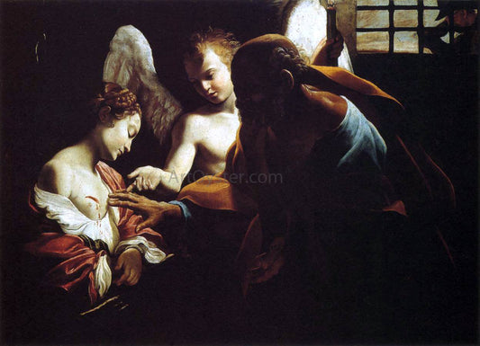 Giovanni Lanfranco St Peter Healing St Agatha - Canvas Print