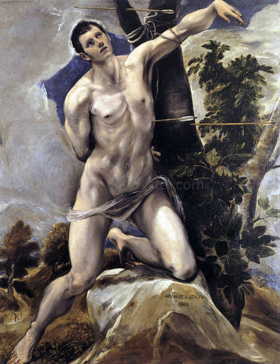 El Greco St Sebastian - Canvas Print