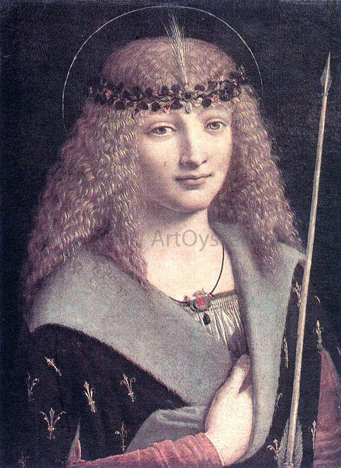 Giovanni Antonio Boltraffio St Sebastian - Canvas Print