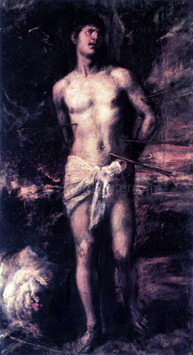 Titian St Sebastian - Canvas Print