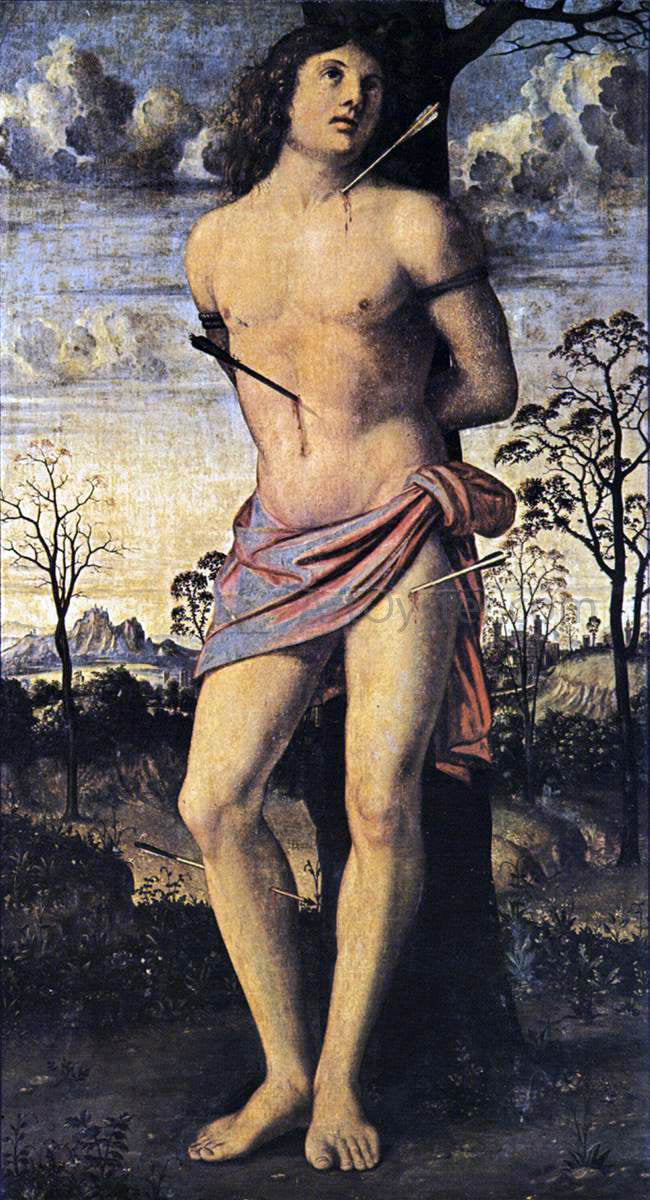 Marco Basaiti St Sebastian - Canvas Print