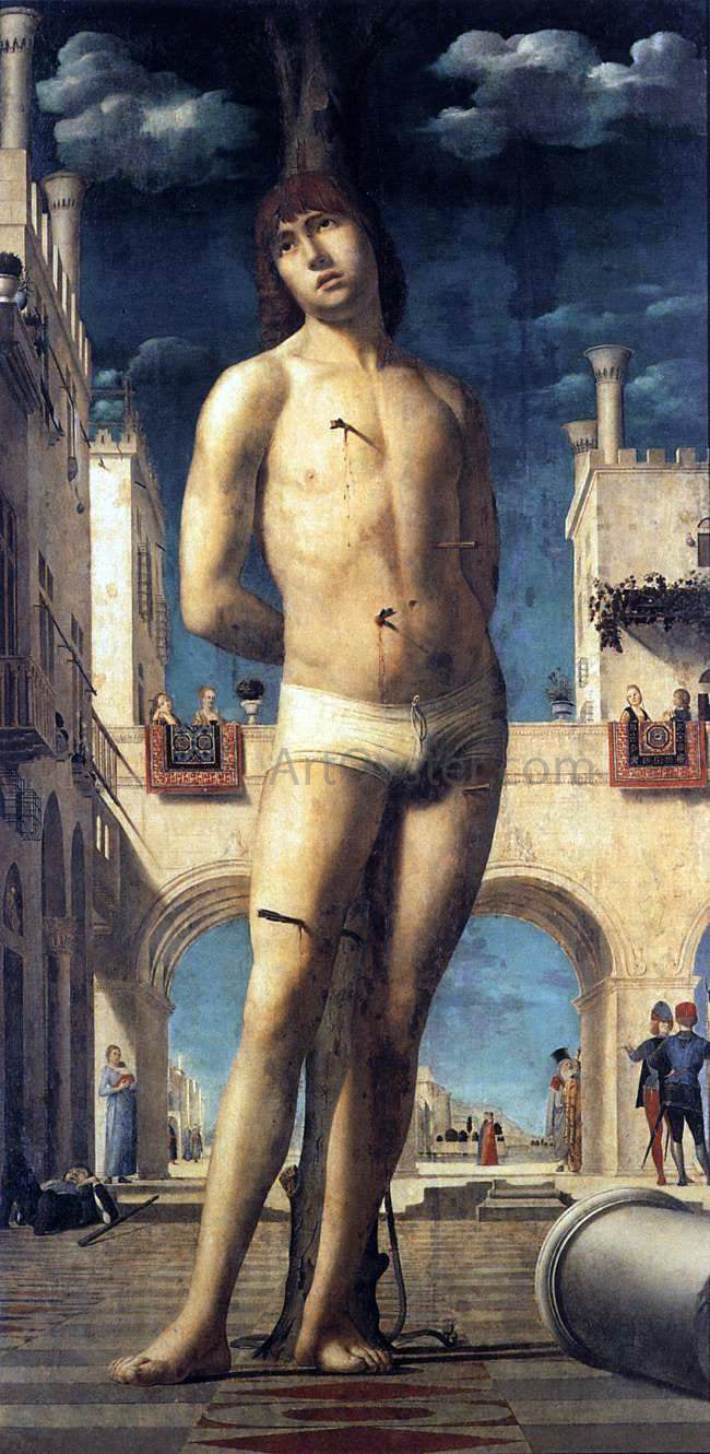 Antonello Da Messina St Sebastian - Canvas Print