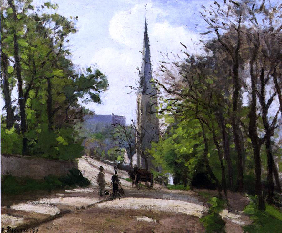 Camille Pissarro St. Stephen's Church, Lower Norwood - Canvas Print