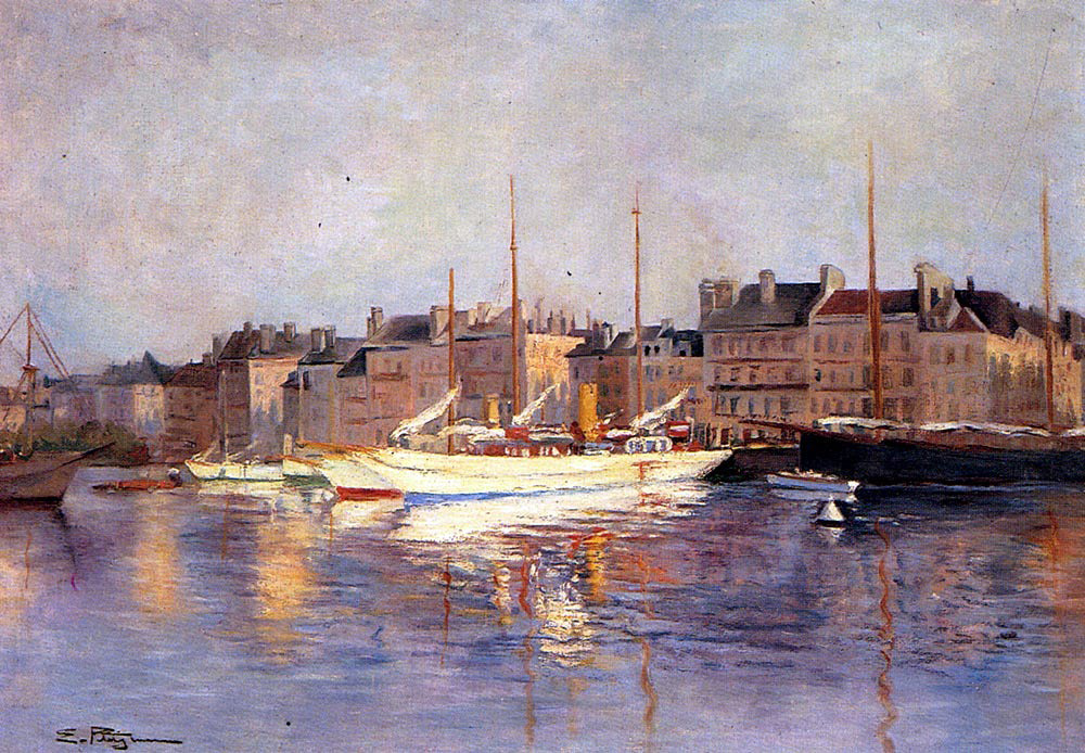 Edmond Marie Petitjean St. Tropez - Canvas Print