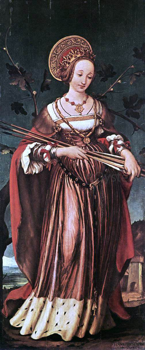 The Younger Hans Holbein St Ursula - Canvas Print