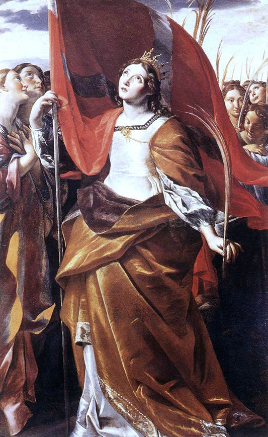 Giovanni Lanfranco St Ursula and the Virgins - Canvas Print