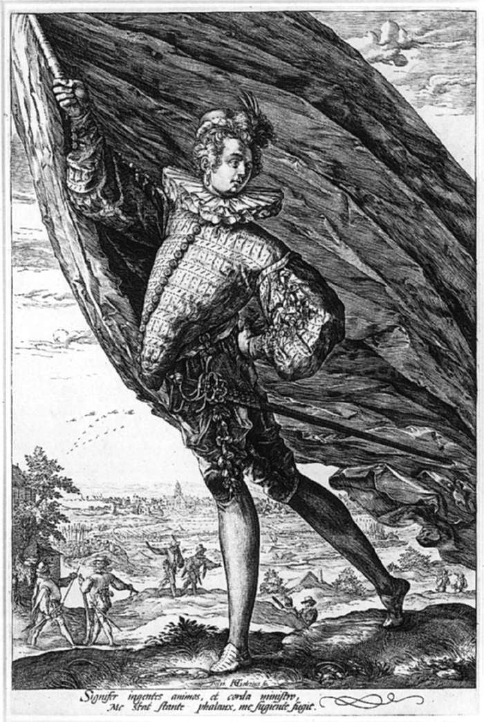 Hendrick Goltzius Standard-Bearer - Canvas Print