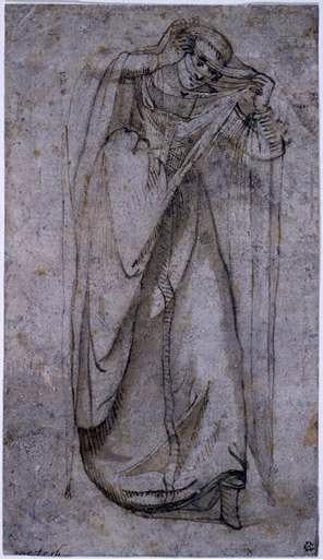 Gentile Bellini Standing Woman - Canvas Print