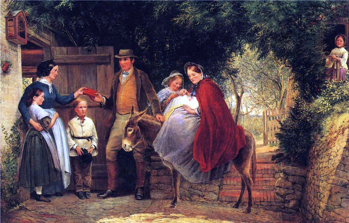 Richard Redgrave Starting for the Christening - Canvas Print