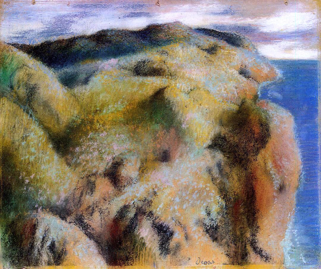 Edgar Degas Steep Coast - Canvas Print