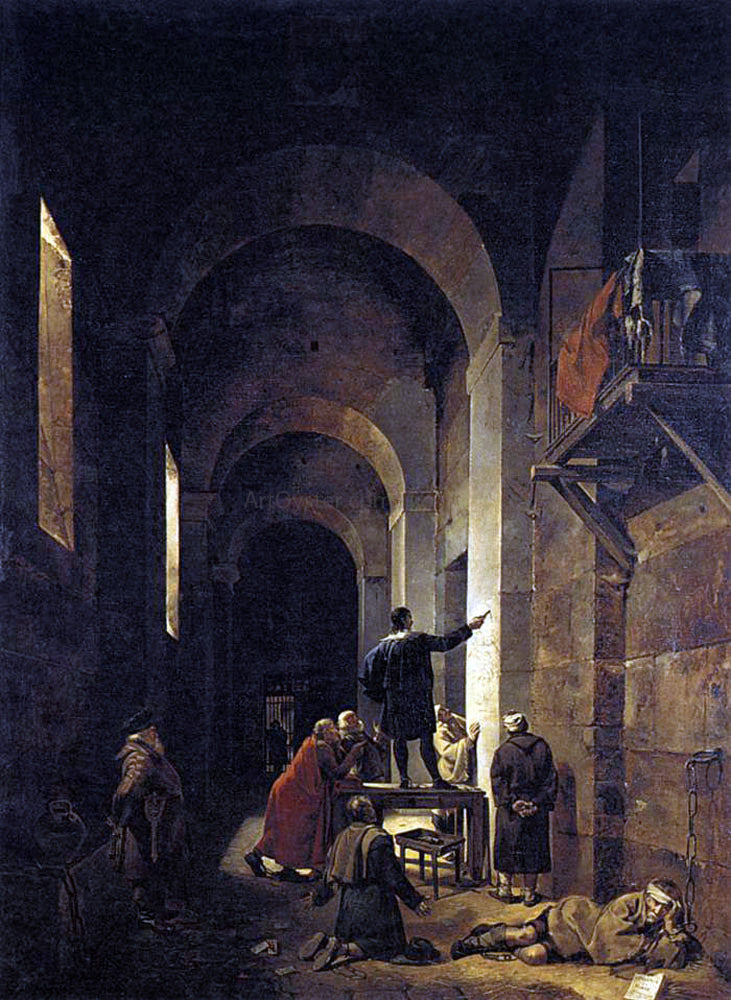Francois-Marius Granet Stella in Prison - Canvas Print