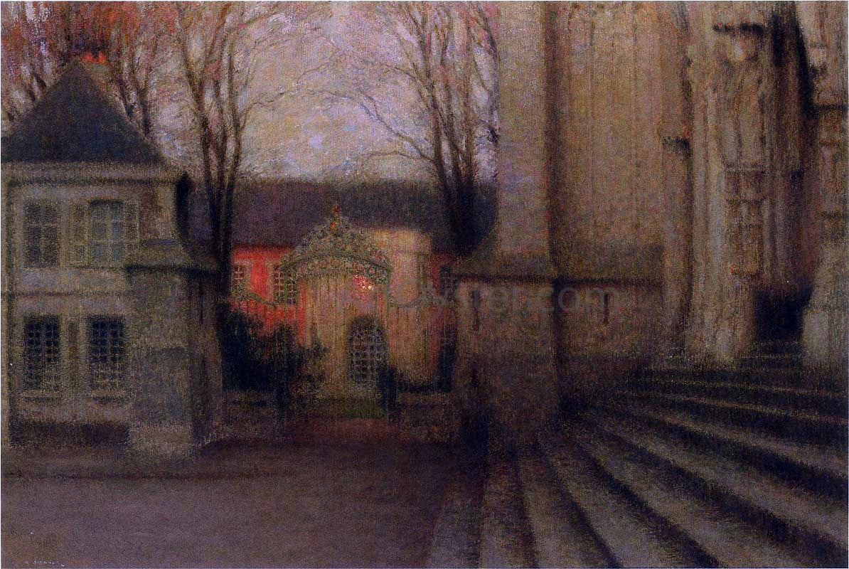 Henri Le Sidaner Steps at Chartres - Canvas Print
