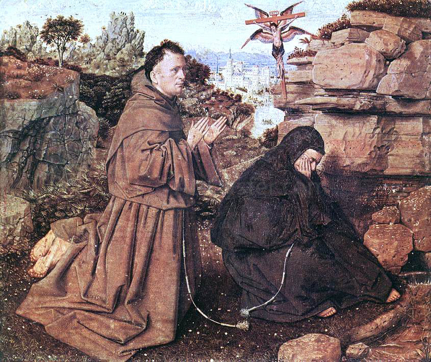 Jan Van Eyck Stigmatization of St Francis - Canvas Print