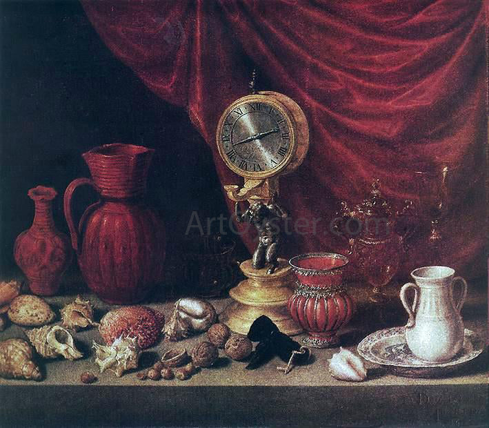 Antonio De Pereda Still-Life with a Pendulum - Canvas Print