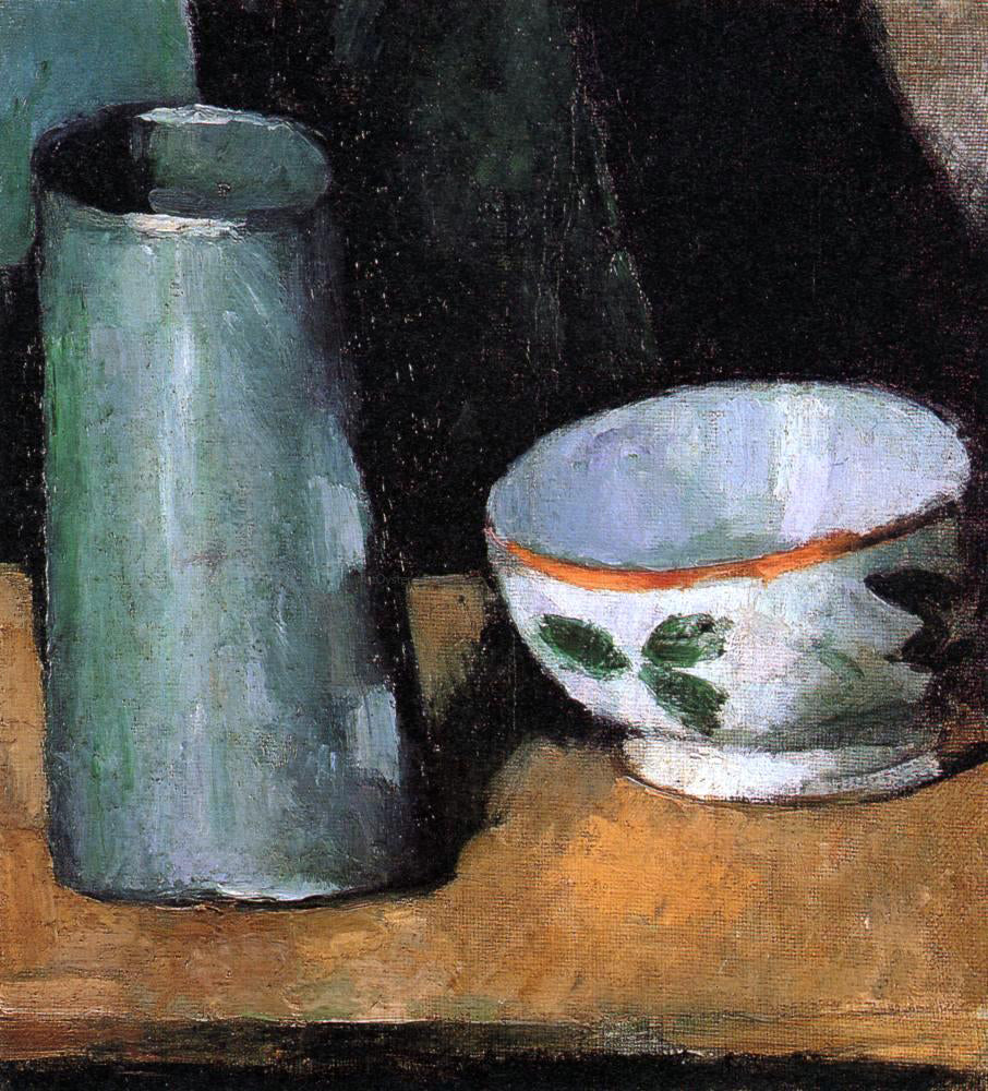 Paul Cezanne Still Life, Bowl and Milk Jug - Canvas Print