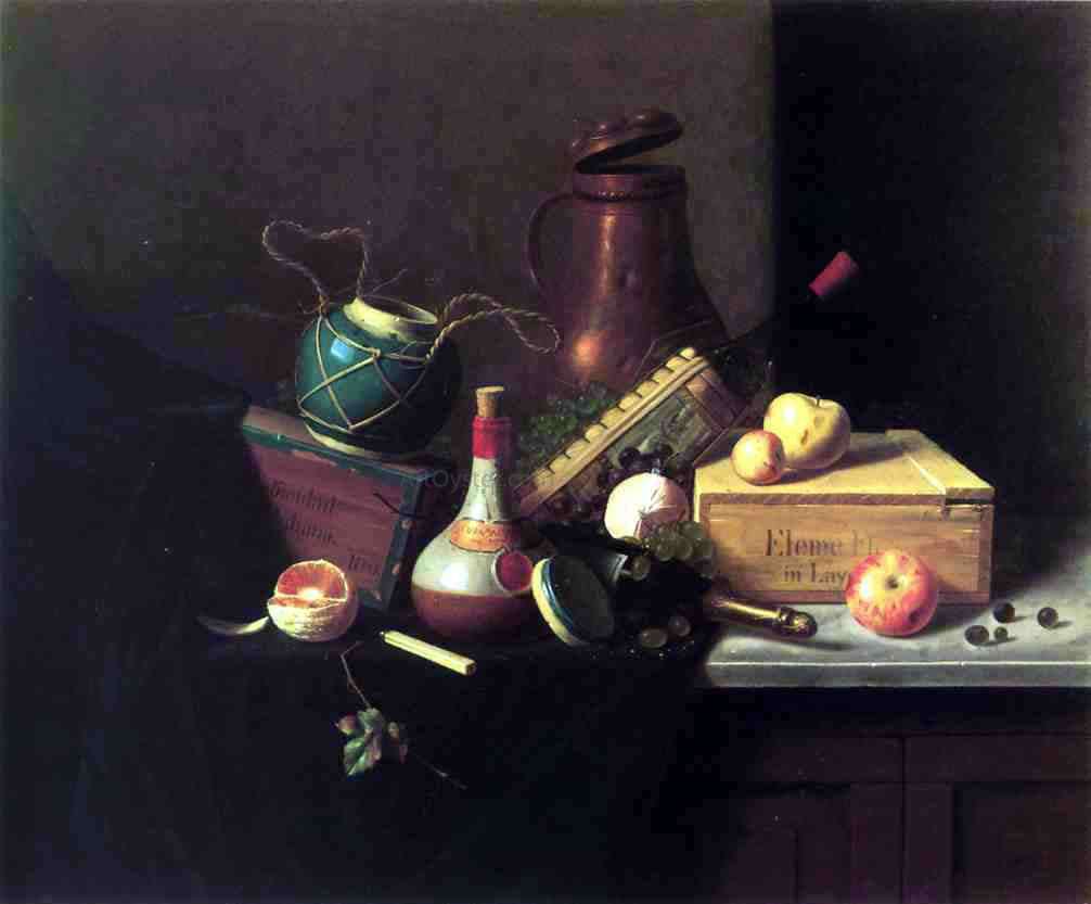 William Michael Harnett Still Life: Box of Havana Cigars - Canvas Print