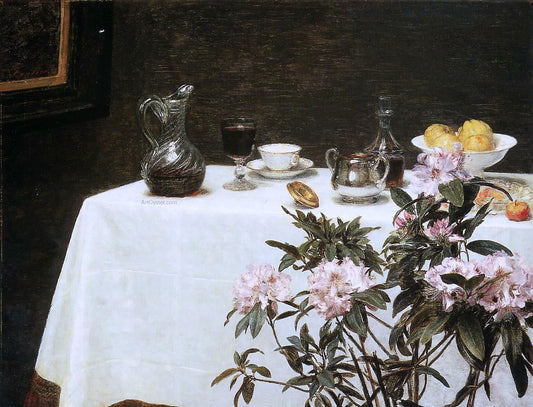 Henri Fantin-Latour Still Life: Corner of a Table - Canvas Print