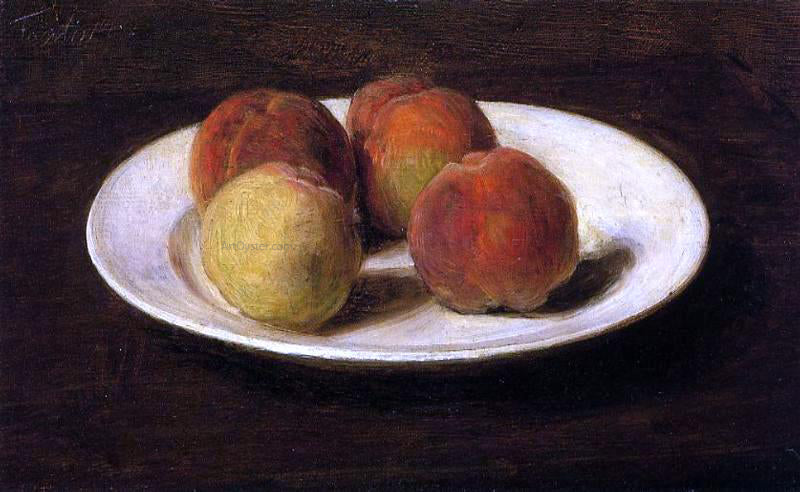 Henri Fantin-Latour Still Life of Four Peaches - Canvas Print
