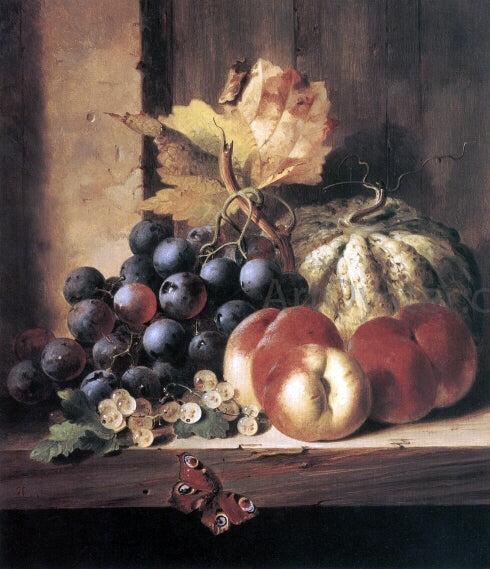 Edward Ladell Still Life of Fruit - Canvas Print