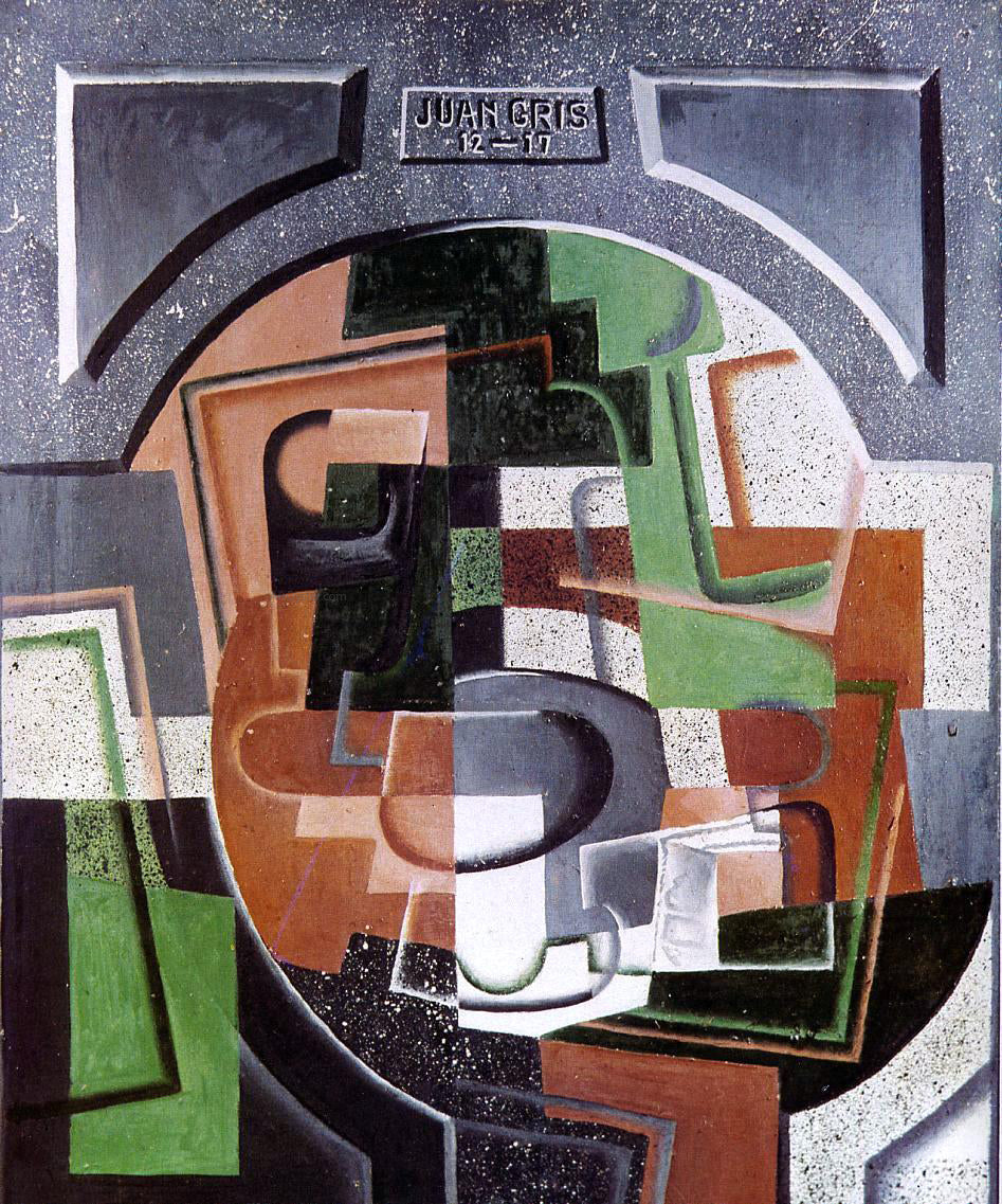 Juan Gris Still Life on Plaque - Canvas Print