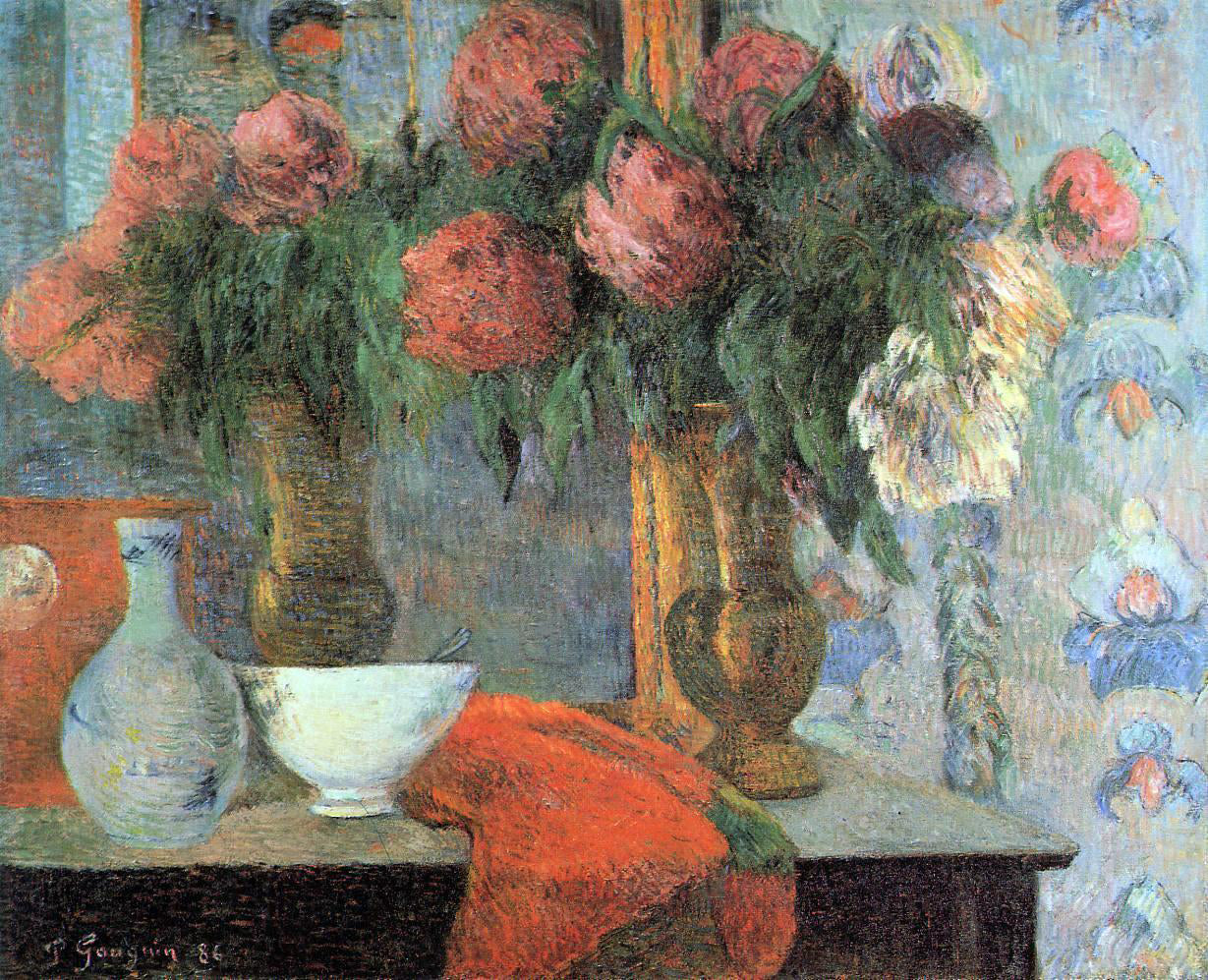 Paul Gauguin Still Life, The White Bowl - Canvas Print