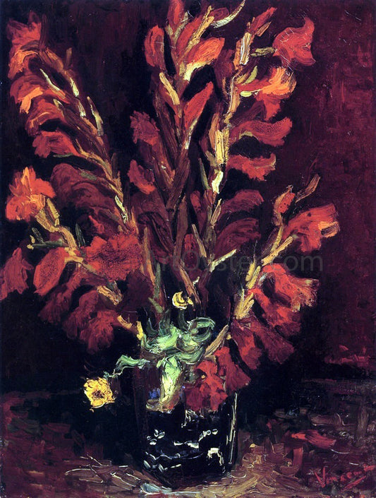 Vincent Van Gogh Still Life: Vase with Gladiolas - Canvas Print