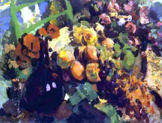 Constantin Alexeevich Korovin Still Life, Wine and Fruit - Canvas Print