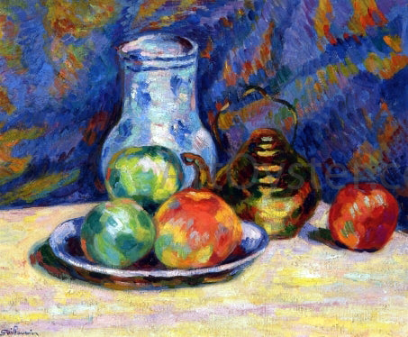 Armand Guillaumin Still Life with Apples - Canvas Print