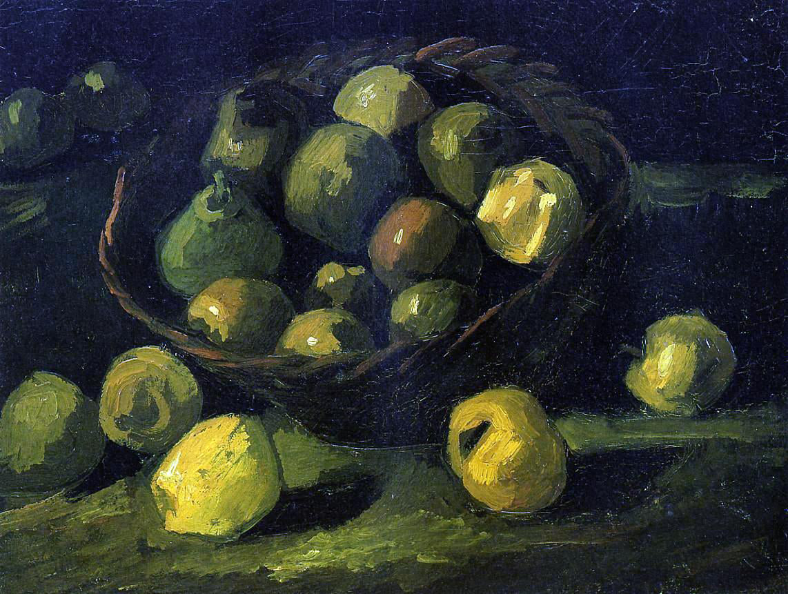 Vincent Van Gogh Still Life with Basket of Apples - Canvas Print