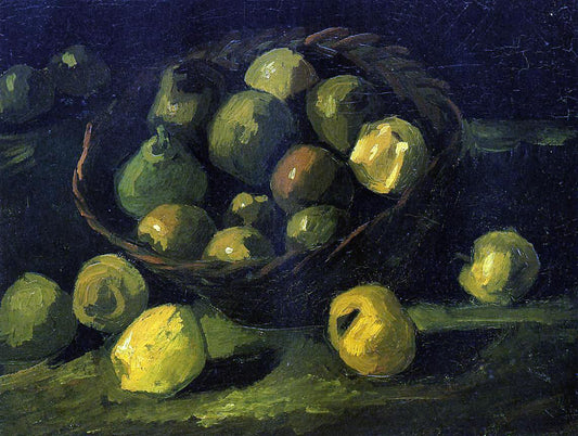 Vincent Van Gogh Still Life with Basket of Apples - Canvas Print