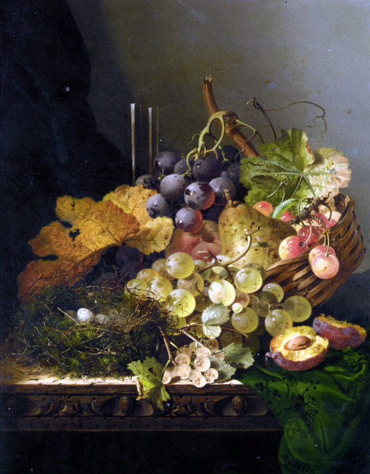 Edward Ladell Still Life with Birds Nest - Canvas Print