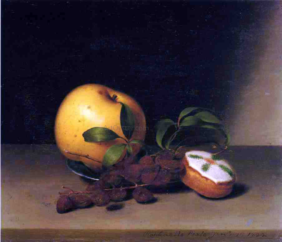 Raphaelle Peale Still Life with Cake - Canvas Print
