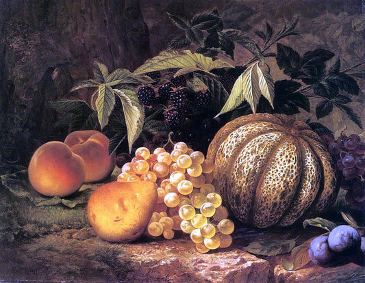 William Mason Brown Still Life with Cantaloupe - Canvas Print