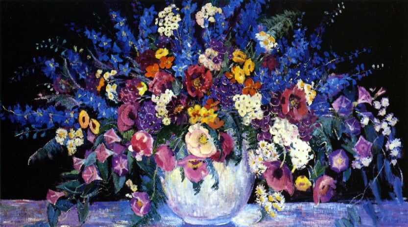 Dorothea Litzinger Still Life with Flowers - Canvas Print