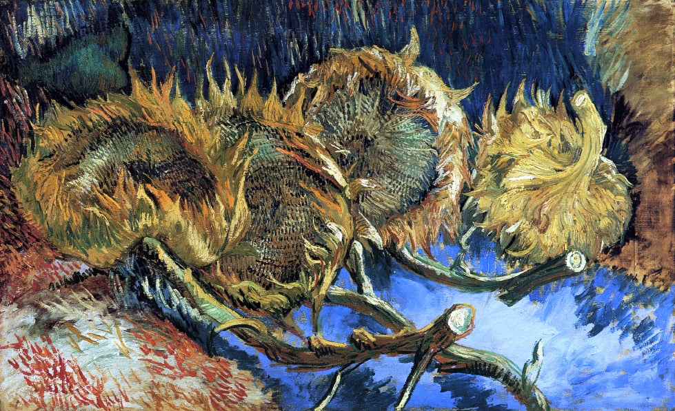 Vincent Van Gogh Still Life with Four Sunflowers - Canvas Print
