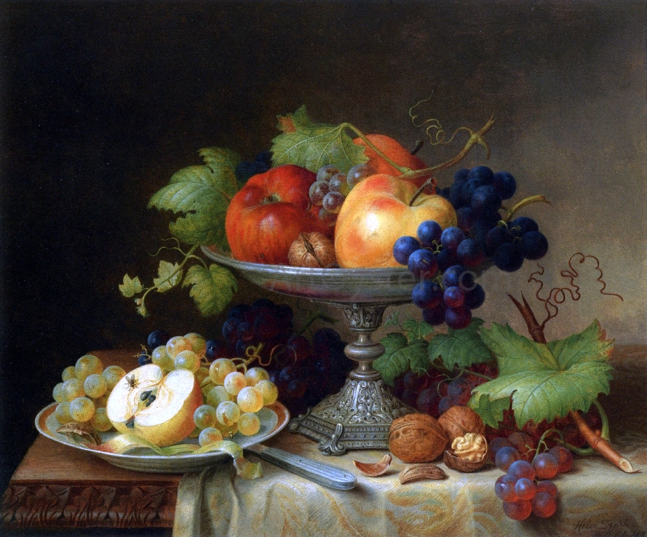 Helen Searle Still Life with Fruit - Canvas Print