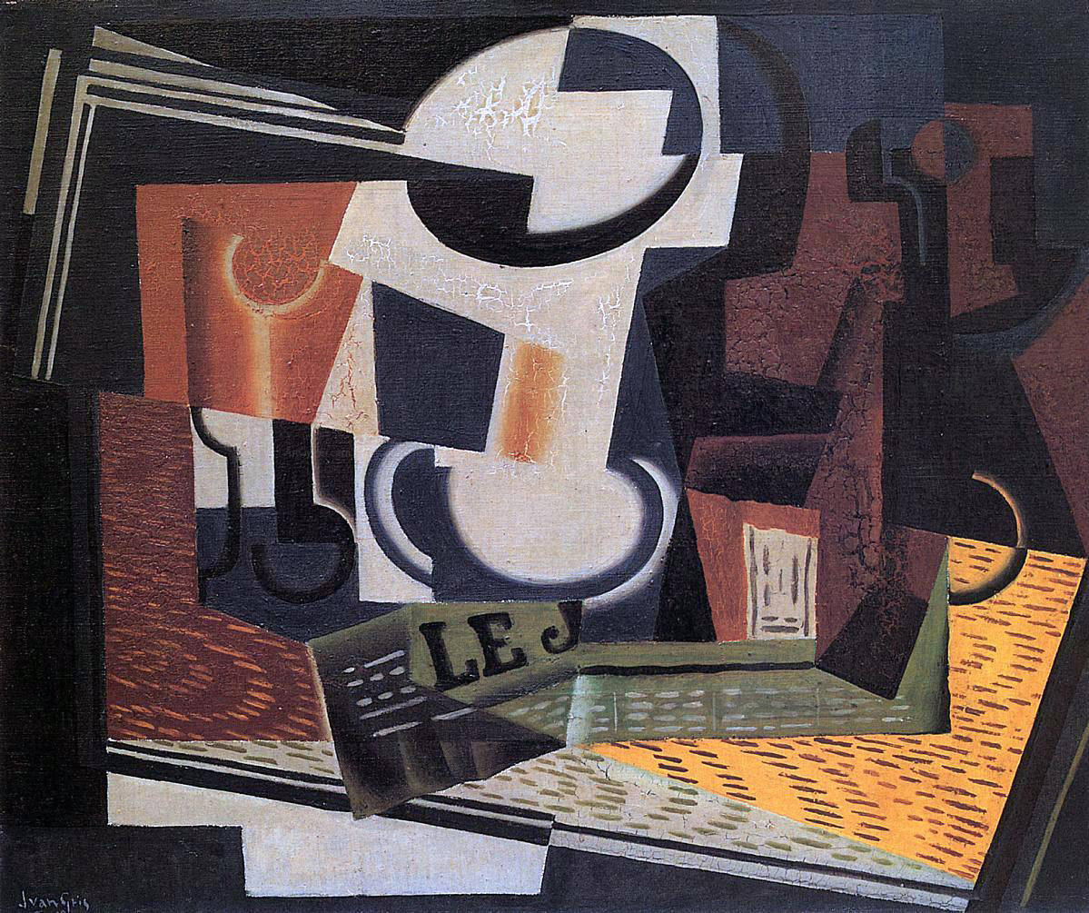 Juan Gris Still Life with Fruit Bowl - Canvas Print