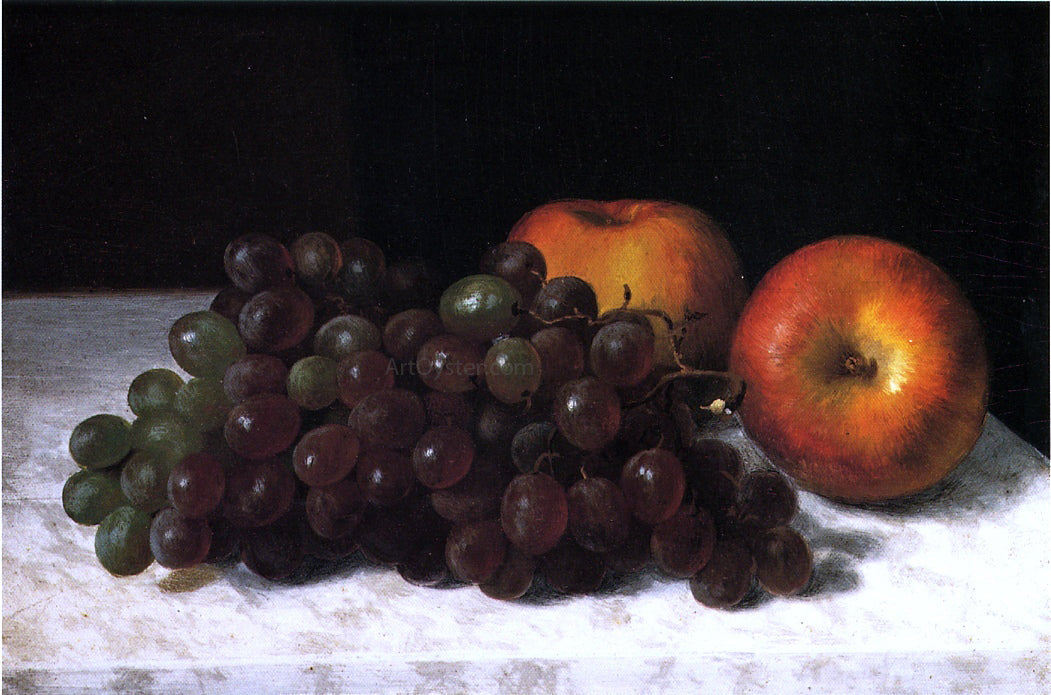 Rudolf Tschudi Still Life with Grapes and Apples - Canvas Print