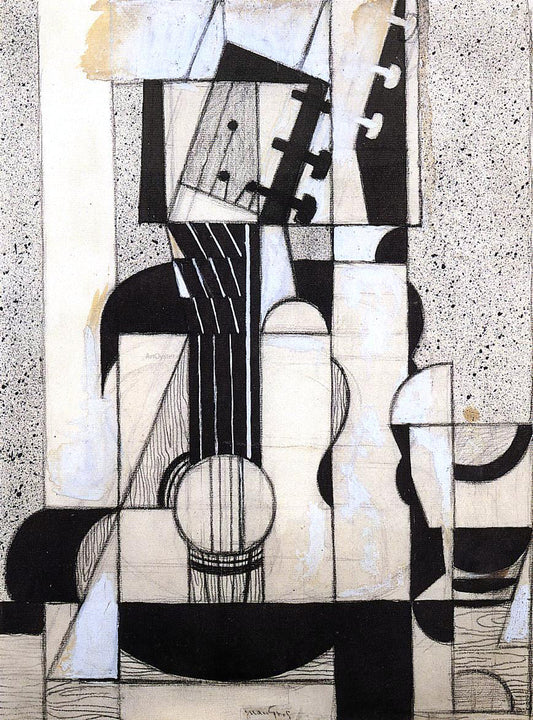 Juan Gris Still Life with Guitar - Canvas Print