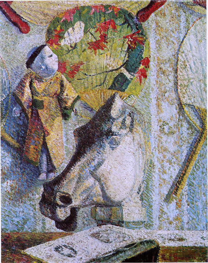 Paul Gauguin Still Life with Horse's Head - Canvas Print