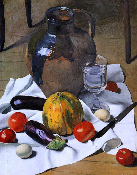 Felix Vallotton A Still Life with Large Earthenware Jug - Canvas Print