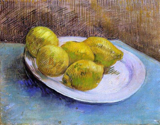 Vincent Van Gogh Still Life with Lemons on a Plate - Canvas Print
