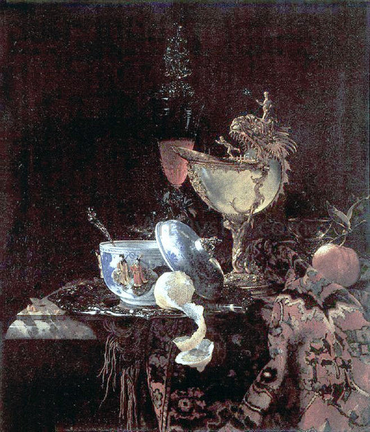 Willem Kalf Still Life with Nautilus Cup - Canvas Print