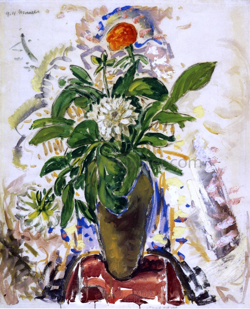 Alfred Henry Maurer Still Life with Orange Carnation - Canvas Print