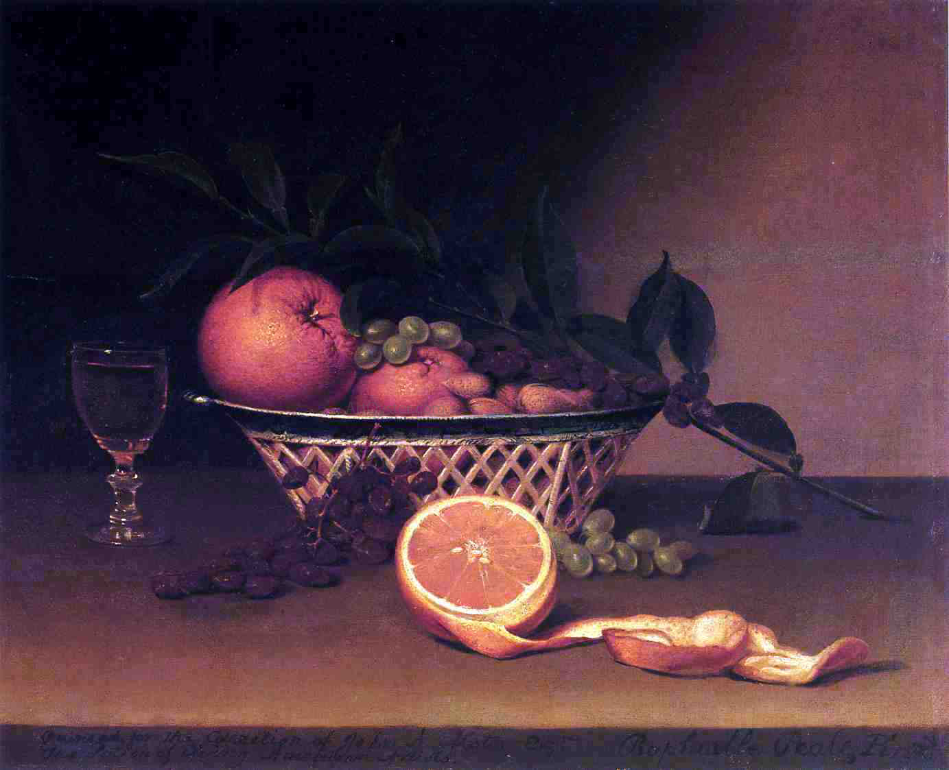 Raphaelle Peale Still Life with Oranges - Canvas Print