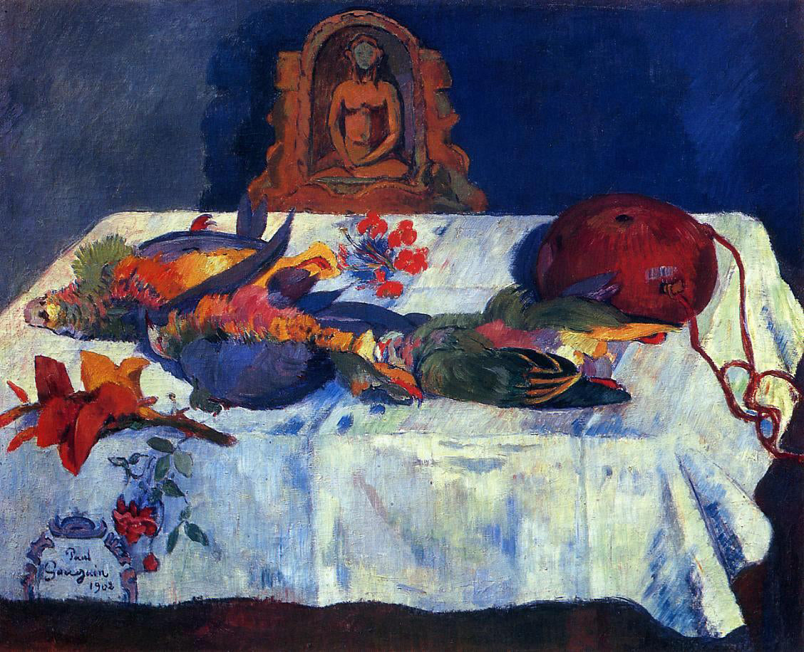 Paul Gauguin Still Life with Parrots - Canvas Print