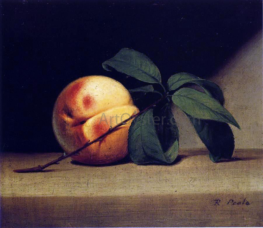 Raphaelle Peale Still Life with Peach - Canvas Print
